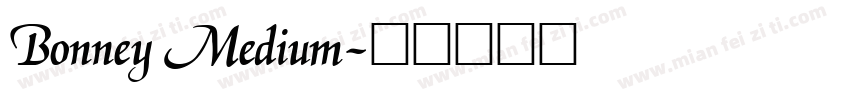 Bonney Medium字体转换
